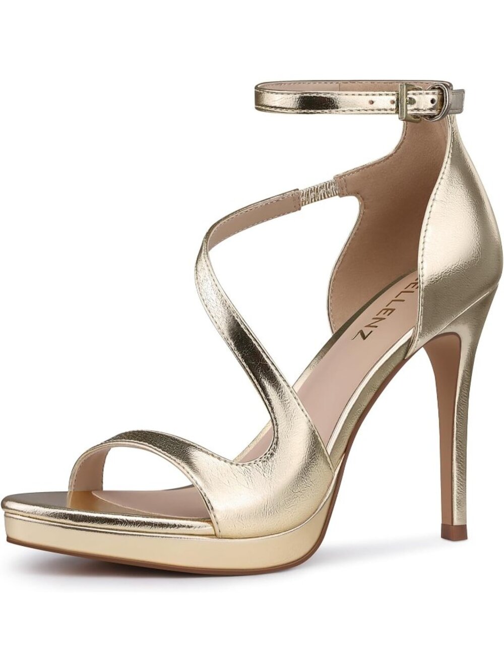 Women's Gold Comfortable Formal Dressy Stiletto Sexy Fashion Platform High Heels